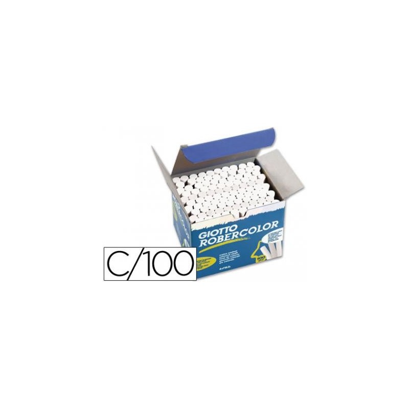 TIZA ROBERCOLOR C/100 BLANCA GIOTTO