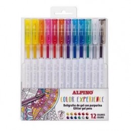 PLUMAS RMS GEL/PURPURINA 12UDS