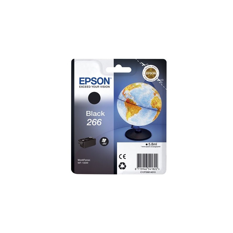 EPSON T266 NEGRO TINTA ORIGINAL