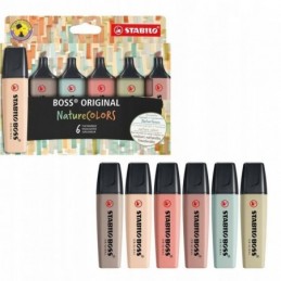MARCADOR STABILO BOSS ORIGINAL NATURECOLORS 6 COLO
