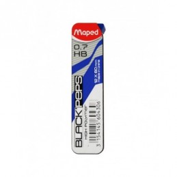 MINAS MAPED 0,7 MM HB ESTUCHE 12 UDS