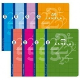 LIBRETA A4 CUADROVIA 5MM 50H 90GR LAMELA COLORES
