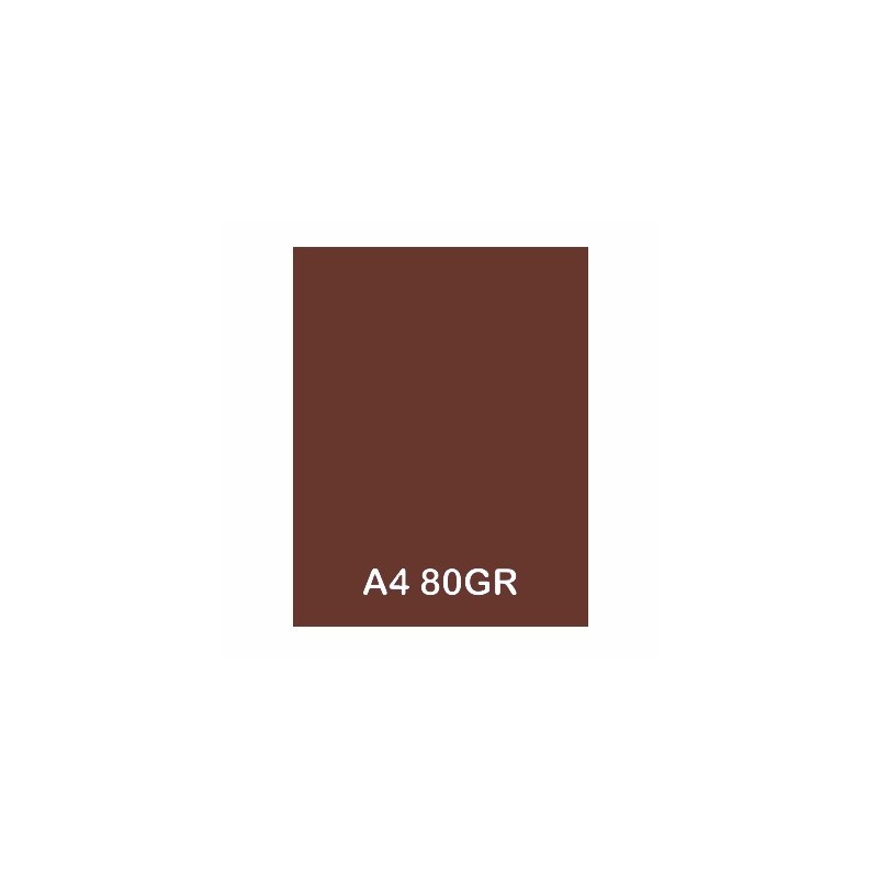 PAPEL TARJETA A4 80GR PERG. MARRON E/10uds