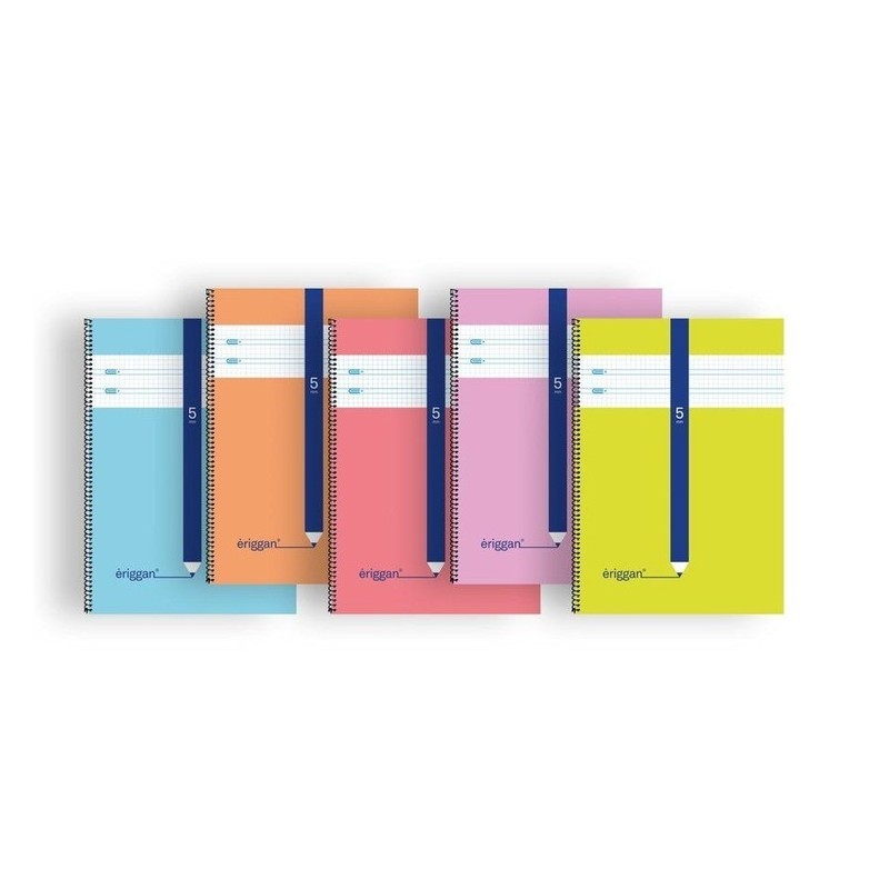 BLOC FOLIO ERIGGAN CUADROVIA 5MM 80H 70GR TAPA CAR