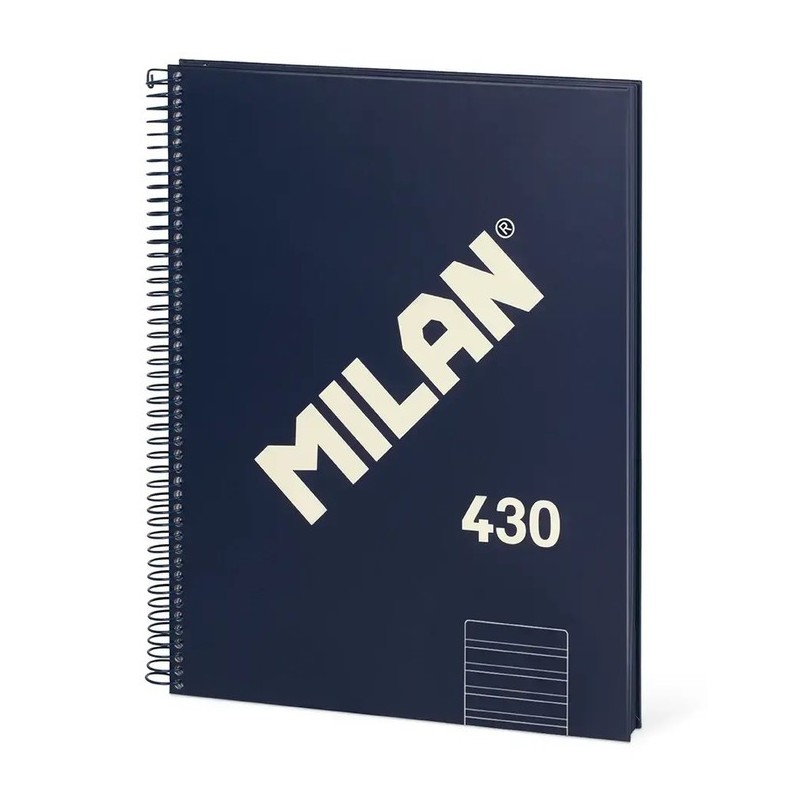 CUADERNO A4 AZUL 80H ESPIRAL DB LINEAS 430