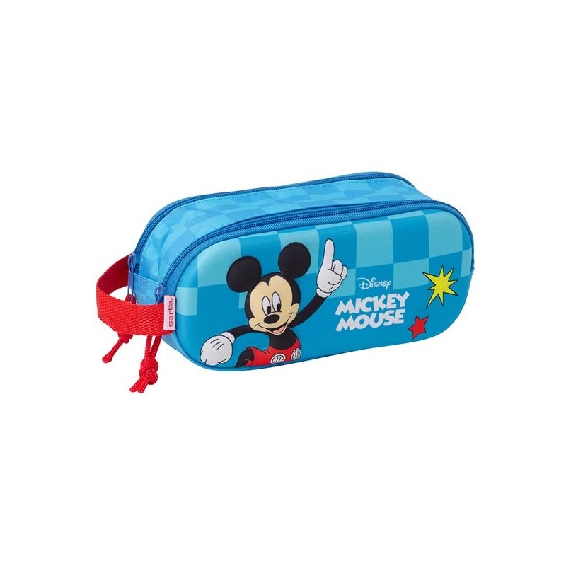 PORTATODO DOBLE 3D SAFTA MICKEY MOUSE 3D