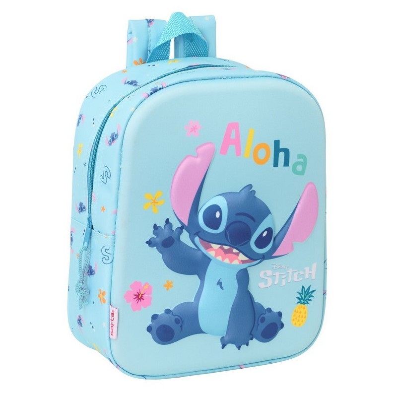 MOCHILA GUARDERIA 3D STITCH 3D