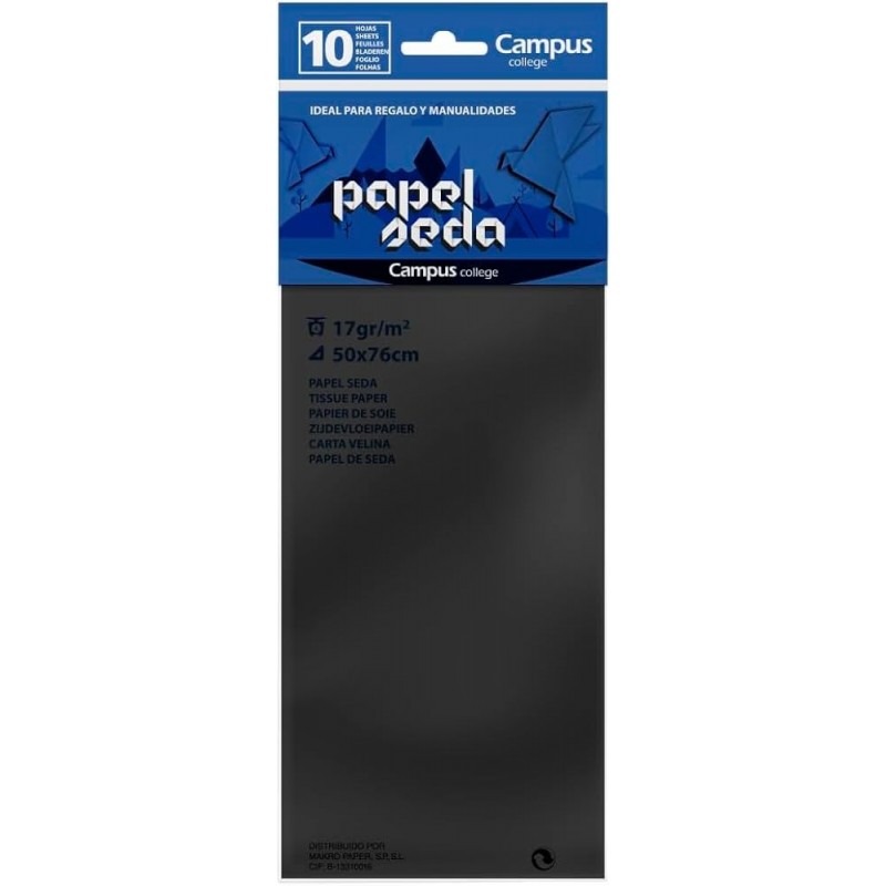 PAPEL SEDA MAKRO 10H MARRON