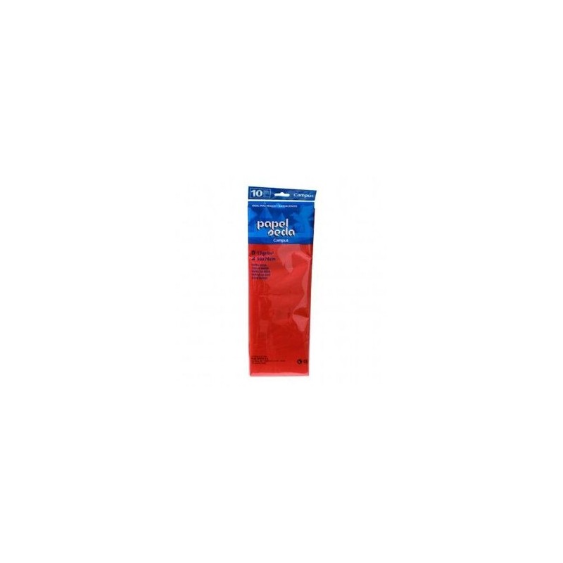 PAPEL SEDA MAKRO 10 HOJAS ROJO