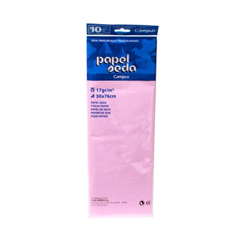 PAPEL SEDA MAKRO 10 H ROSA CLARO