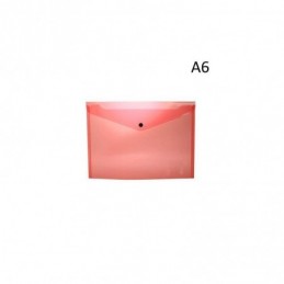 SOBRE BROCHE A6 PP PORTADOCUMENTOS ROJO