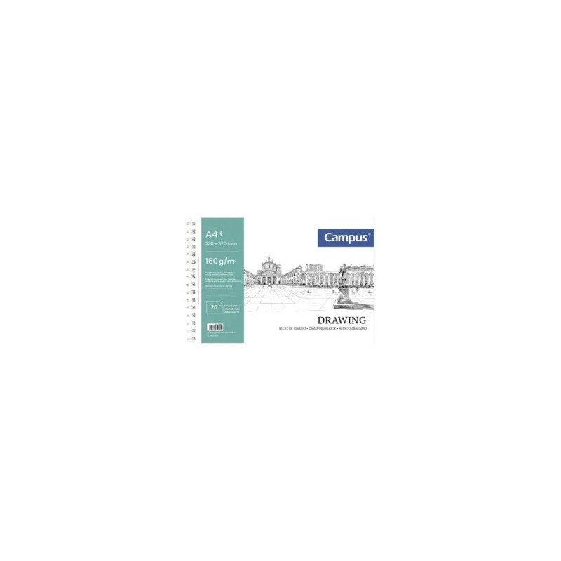 BLOC DIBUJO A4+ MICROPERFORADO 20H 160GR LISO