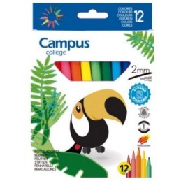 ROTULADOR CAMPUS 2MM LAVABLE 12COL