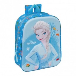 MOCHILA GUARDERIA 3D FROZEN CUADRADA