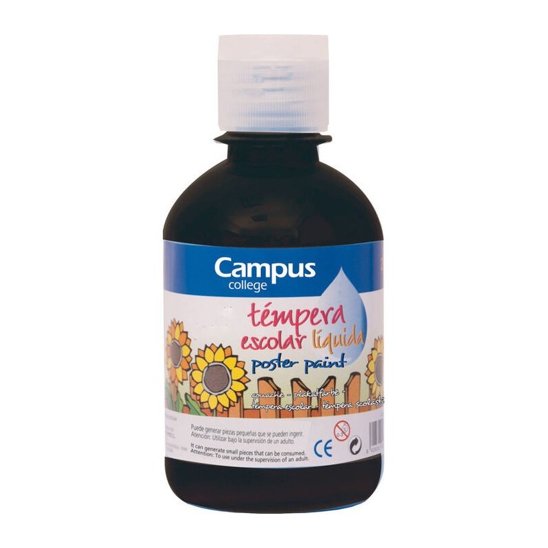 TEMPERA CAMPUS 250GR NEGRO