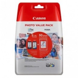 CANON PG545 NEGRO + CL546 COLOR PACK 50 HOJAS
