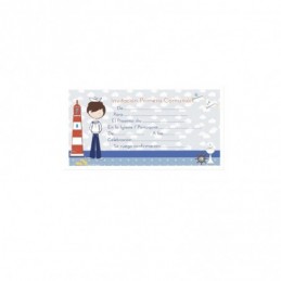 POSTAL INVITACION COMUNION BL10