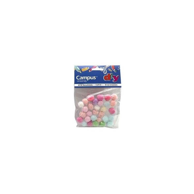 SET MANUALIDADES CAMPUS POMPON PURPURINA