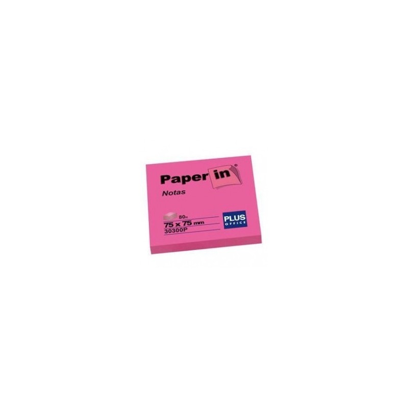 NOTA ADH. PAPER-IN 75X75 100H ROSA NEON