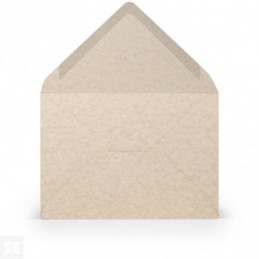 SOBRE COLOR 164x164mm 80GR PERGAMINO MARRON E/5UDS