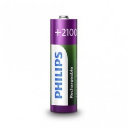 PILAS PHILIPS RECARGABLES R-6 2100MAH PACK 4